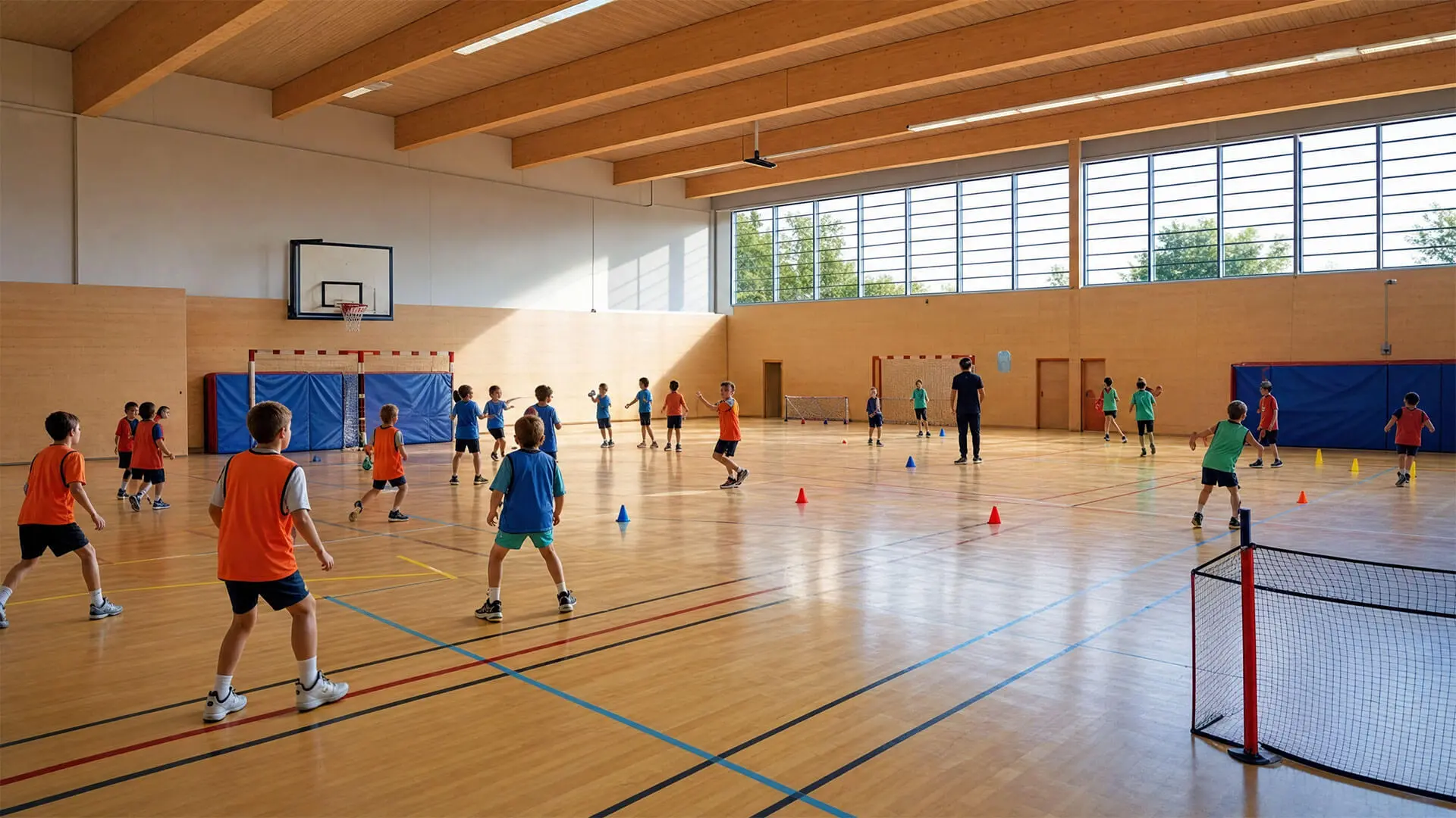 Les matches en EPS : Comment créer plusieurs terrains dans un même espace ?